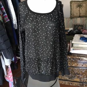 NWOT Lauren Conrad Star Blouse L